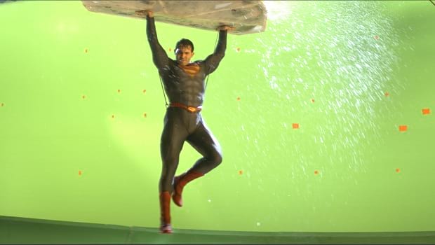 Superman Before VFX Rotoscopy Work by Toolbox
