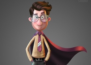 Image of character employee