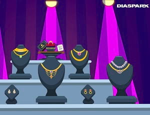 Image of animation video featuring jewelery