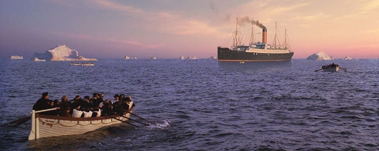 matte painting - titanic