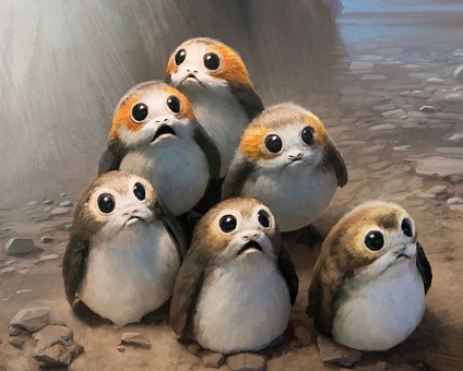 The Porgs from The Last Jedi