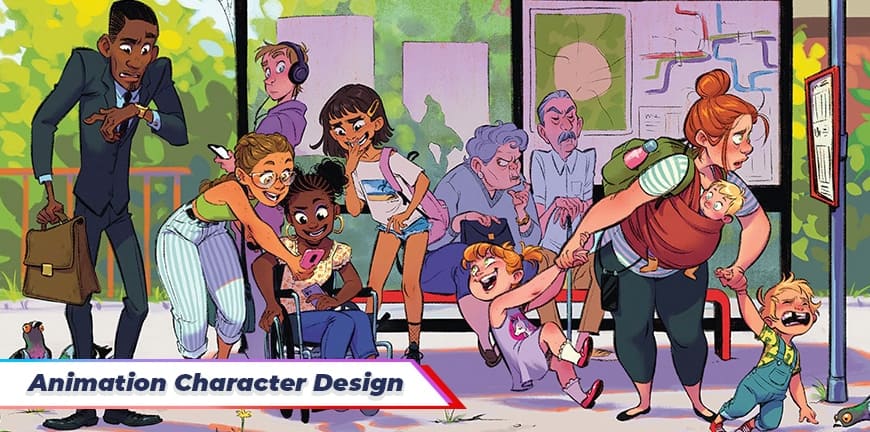Animation Character Design - An image featuring character design for animation.