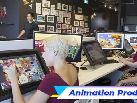 Animation production - Behind the scenes of an animation studio.